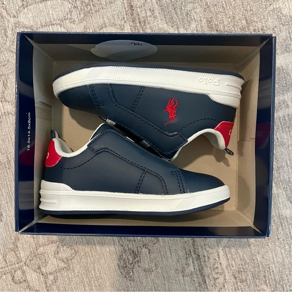 Polo Ralph Lauren Baby - Heritage Court II Toddler Slip-ons - Toddler Boys Sz 6T - Picture 4 of 5